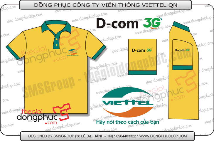 Đồng phục công ty viễn thông Viettel QN