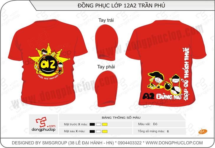 Áo đồng phục lớp 12A2 Trần Phú - Hải Phòng