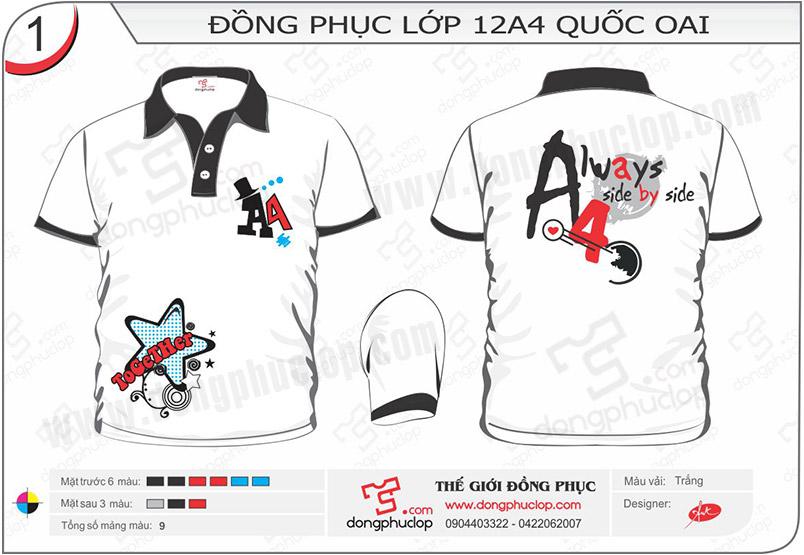 Áo đồng phục lớp 12A4 Quốc Oai – Hà Nội