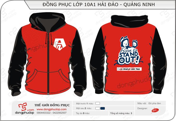 Áo khoác nỉ 10A1 Hải Đảo Quảng Ninh