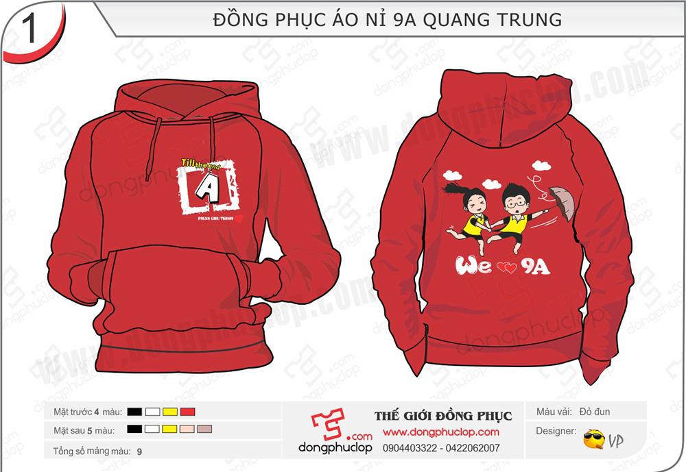 Áo khoác nỉ 9A Quang Trung