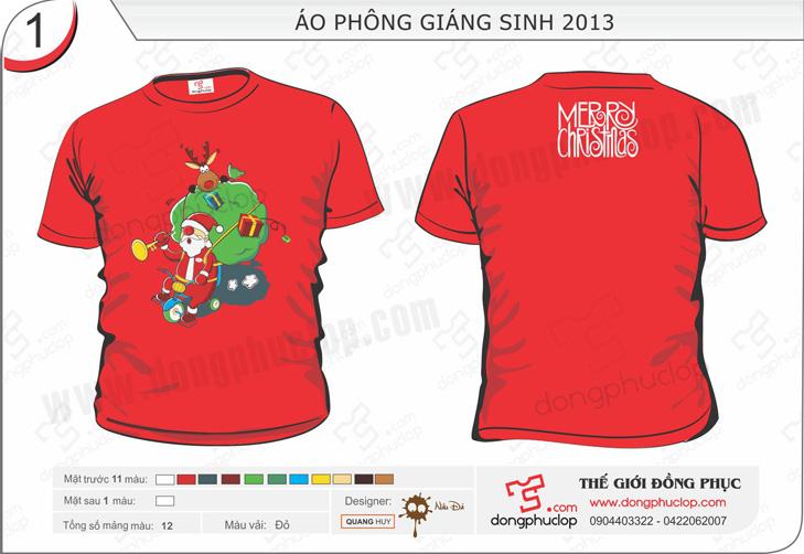 Áo lớp cổ tròn Giáng sinh 2014
