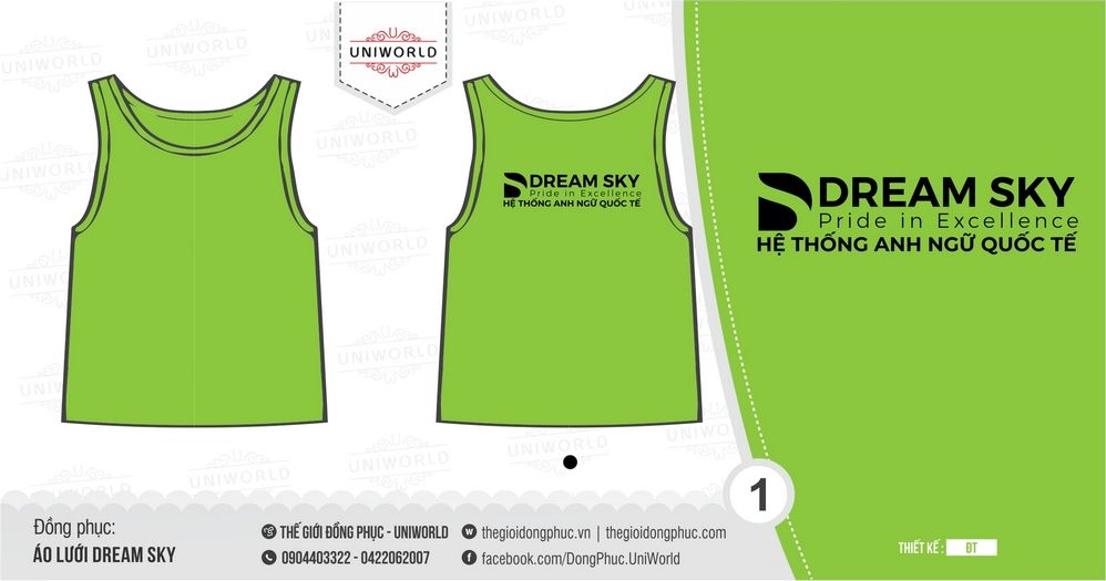 Đồng phục áo lưới Dream Sky