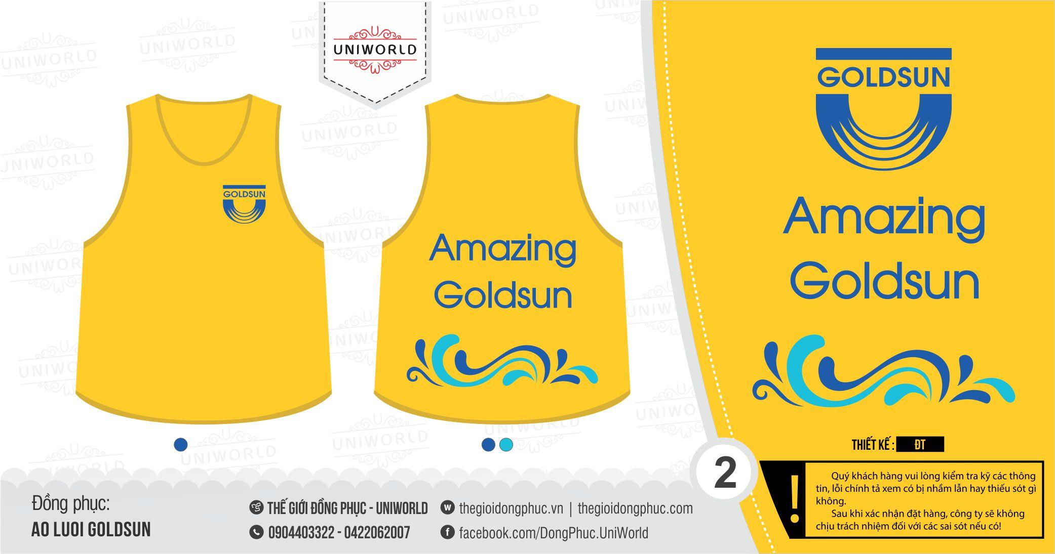 Áo lưới teambuilding công ty GoldSun