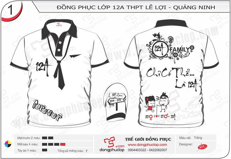 Đồng phục lớp 12A Lê Lợi – Quảng Ninh