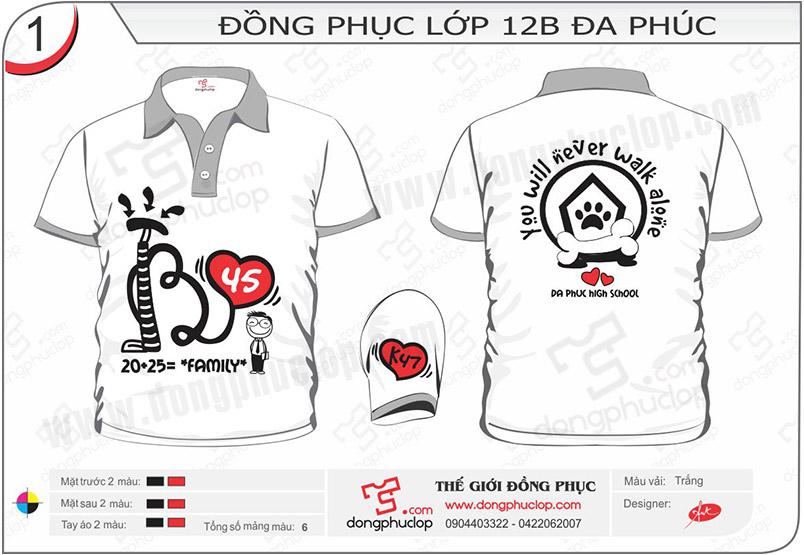 Đồng phục lớp 12B Đa Phúc – Hà Nội