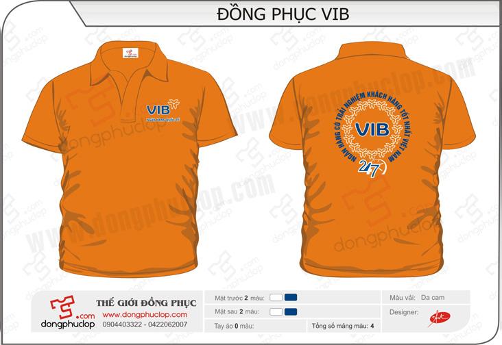Đồng phục cổ bẻ ngân hàng VIB