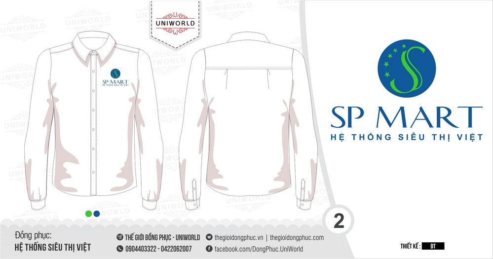 Đồng phục hệ thống siêu thị việt SP Mart