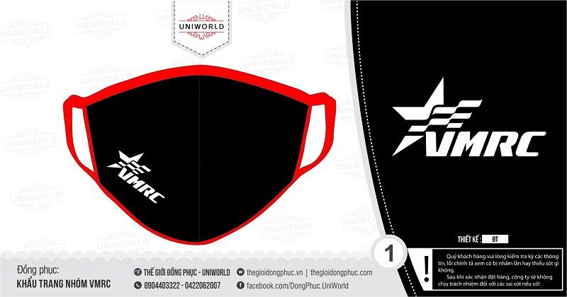 Khẩu trang nhóm VMRC 2021