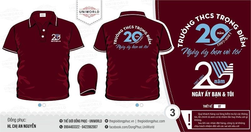 Áo họp lớp THCS Trọng Điểm