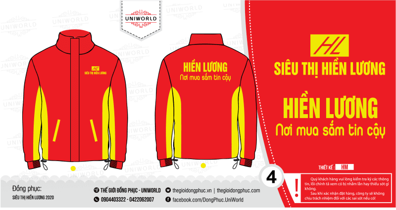 Áo khoác gió siêu thị Hiền Lương