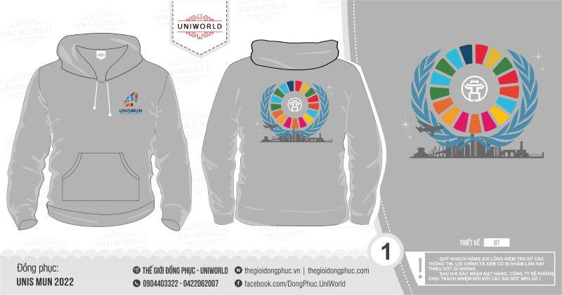 Áo nỉ hoodie UNIS MUN 2022