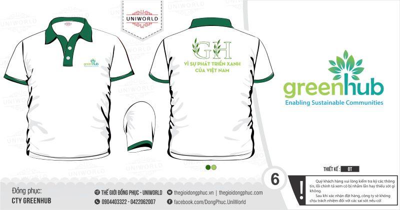 Áo phông cổ bẻ công ty Greenhub - Ảnh 3