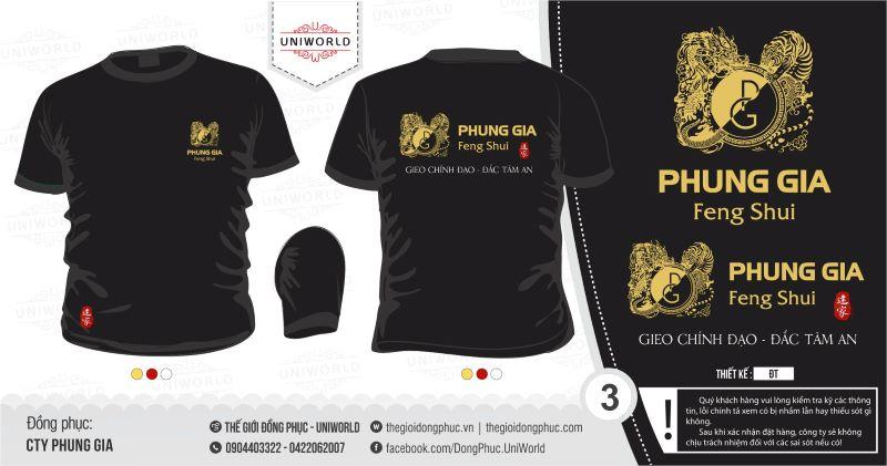 Áo phông cổ tròn công ty Phùng Gia