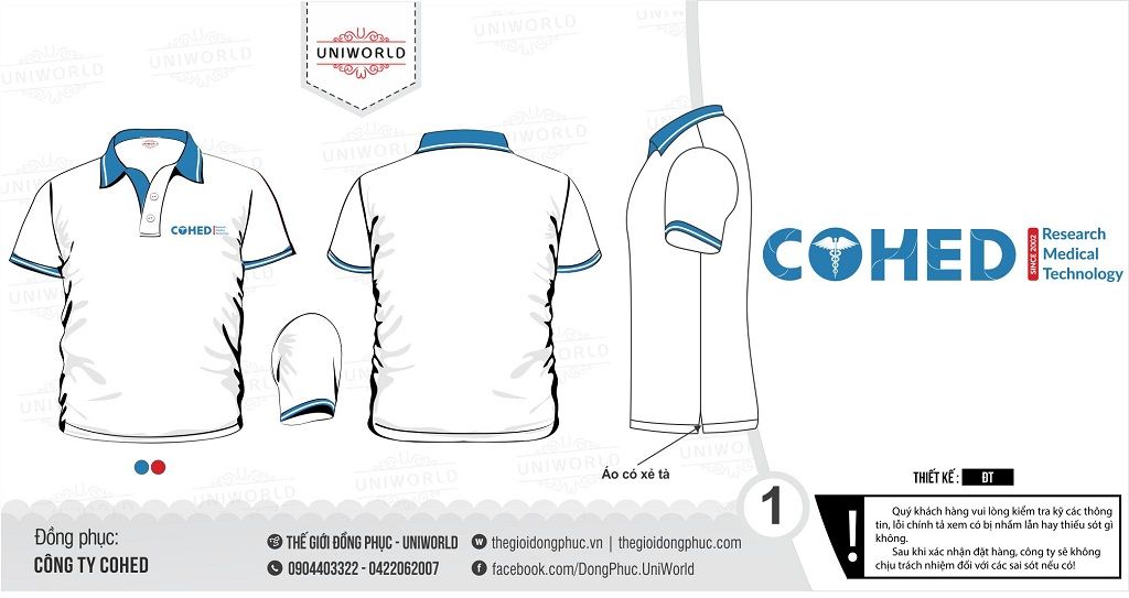 Áo phông đồng phục công ty COHED