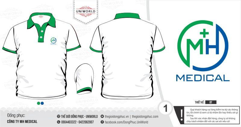 Áo phông đồng phục công ty MH Medical
