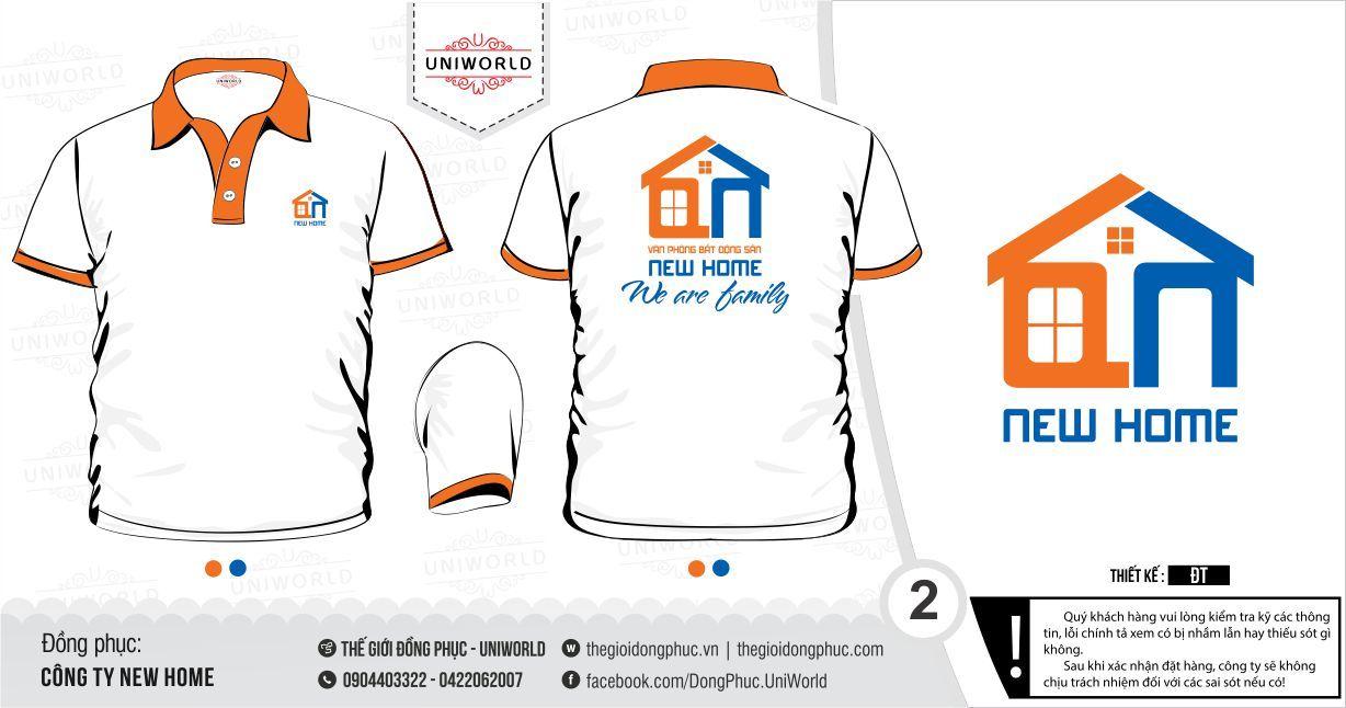 Áo phông đồng phục công ty New Home