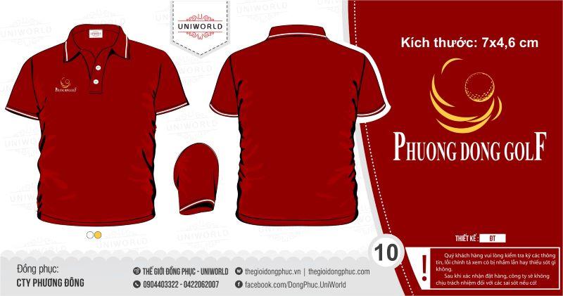 Áo phông đồng phục sân golf Phương Đông