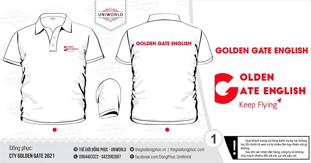 Áo phông đồng phục Golden Gate English