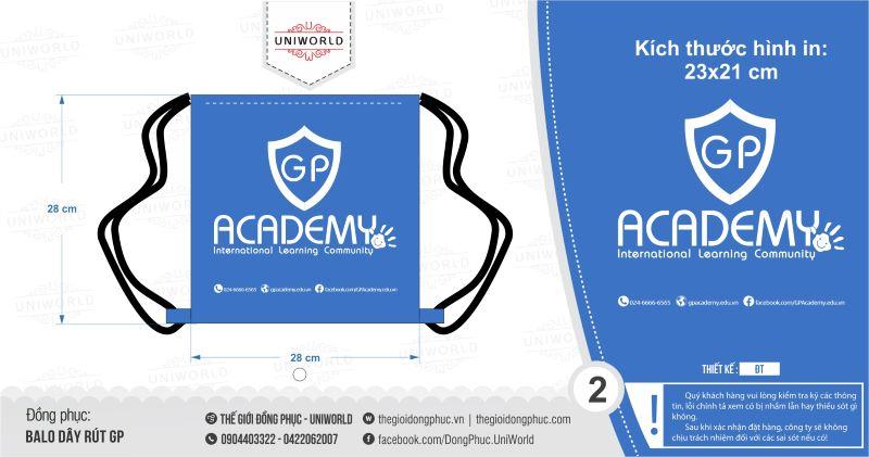 Balo dây rút GP Academy 2022