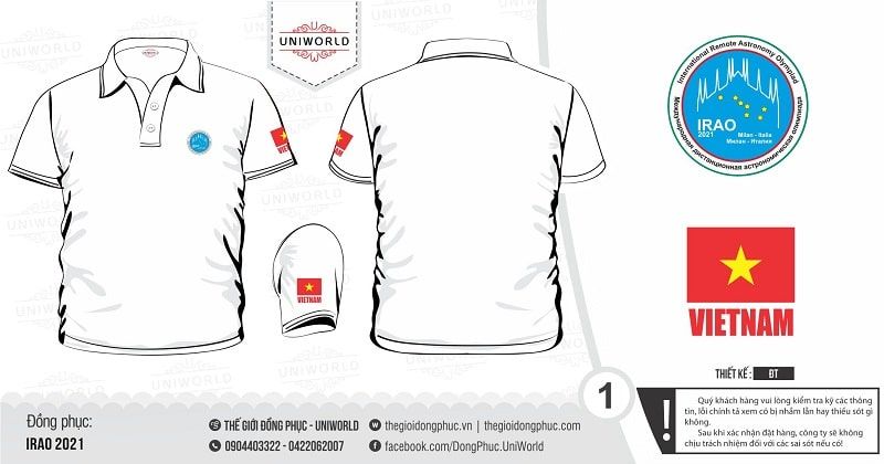 Áo Phông Đồng Phục công ty IRAO – Polo Cổ Bẻ, Vải Lacoste Chun
