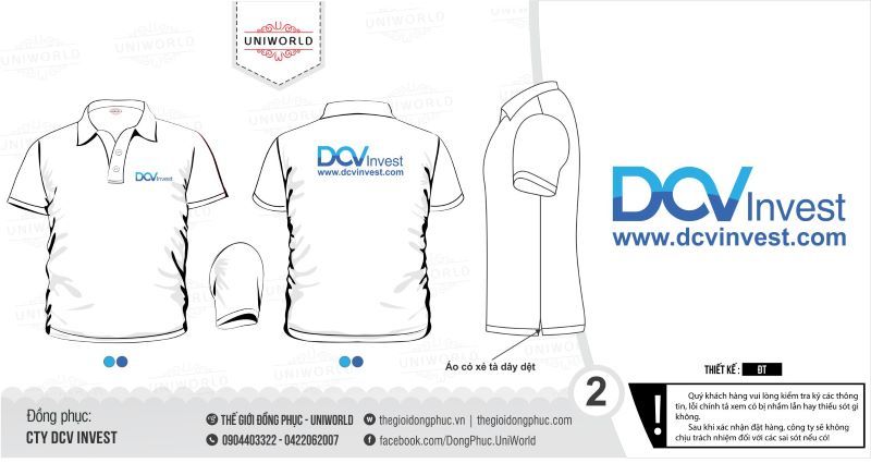 Đồng phục công ty DCV Invest