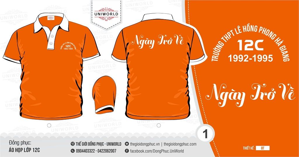 Áo họp lớp 12C Lê Hồng Phong Hà Giang