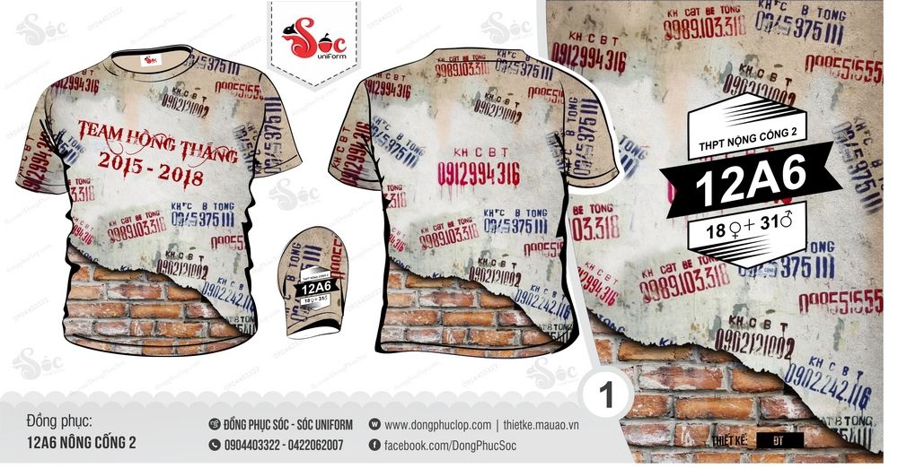 Đồng phục lớp 12A6 Nông Cống 2