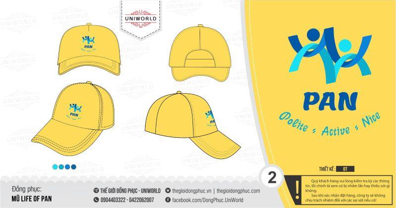 Đồng phục mũ công ty Life of pan