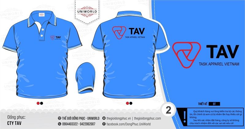Đồng phục áo phông công ty TAV
