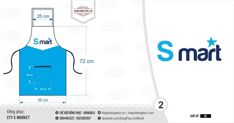 Đồng phục tạp dề S Market