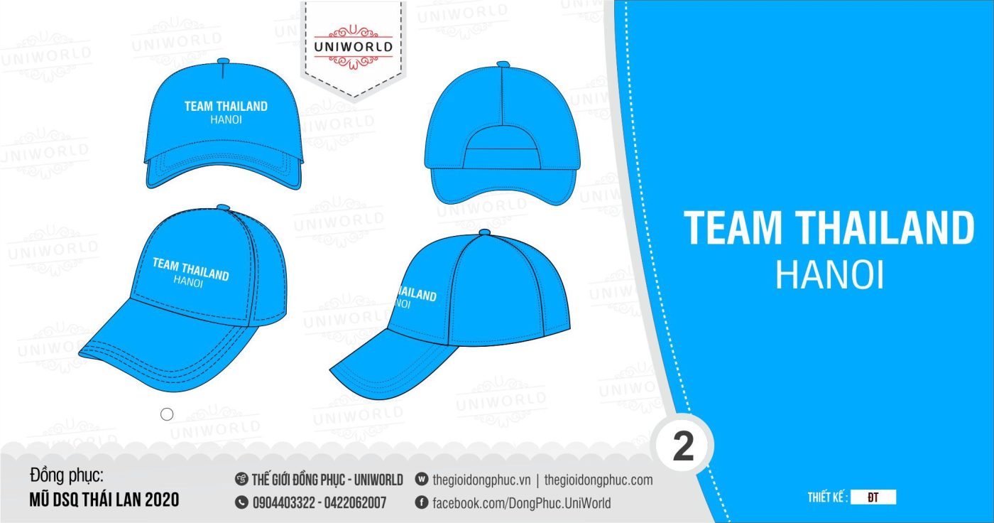 Mũ đồng phục team đi biển - Mặt sau