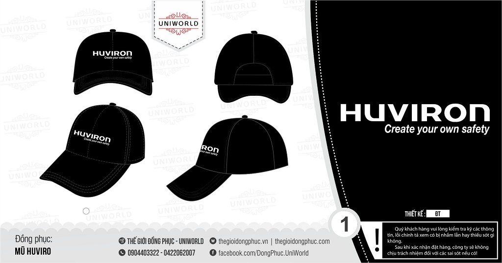Mũ lưỡi trai công ty Huviron