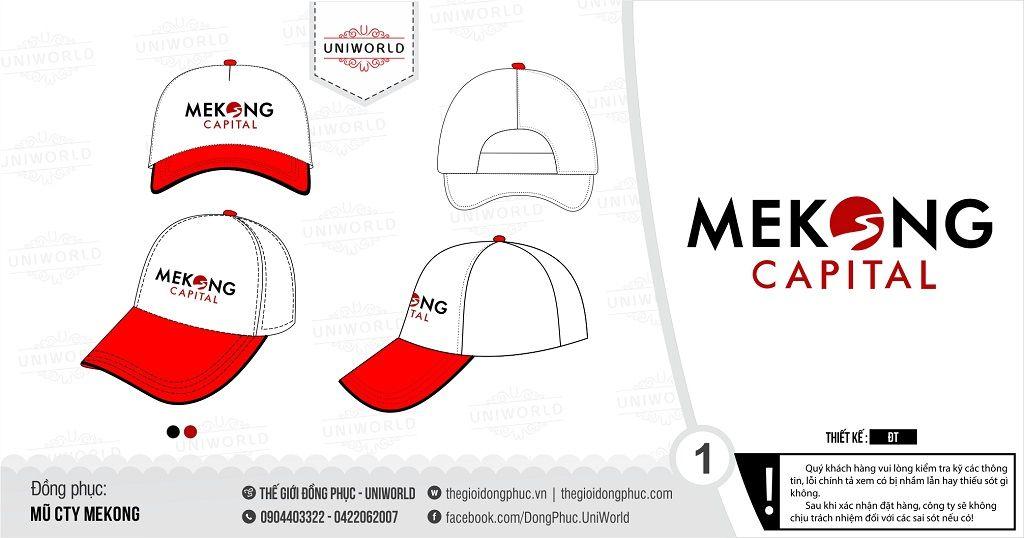Mũ lưỡi trai đồng phục công ty Mekong