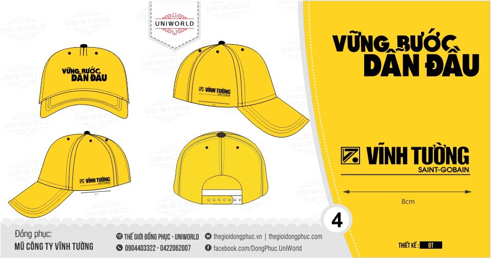 Mũ lưỡi trai đồng phục công ty Vĩnh Tường
