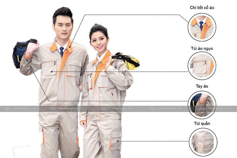 Quần áo bảo hộ lao động mẫu 44