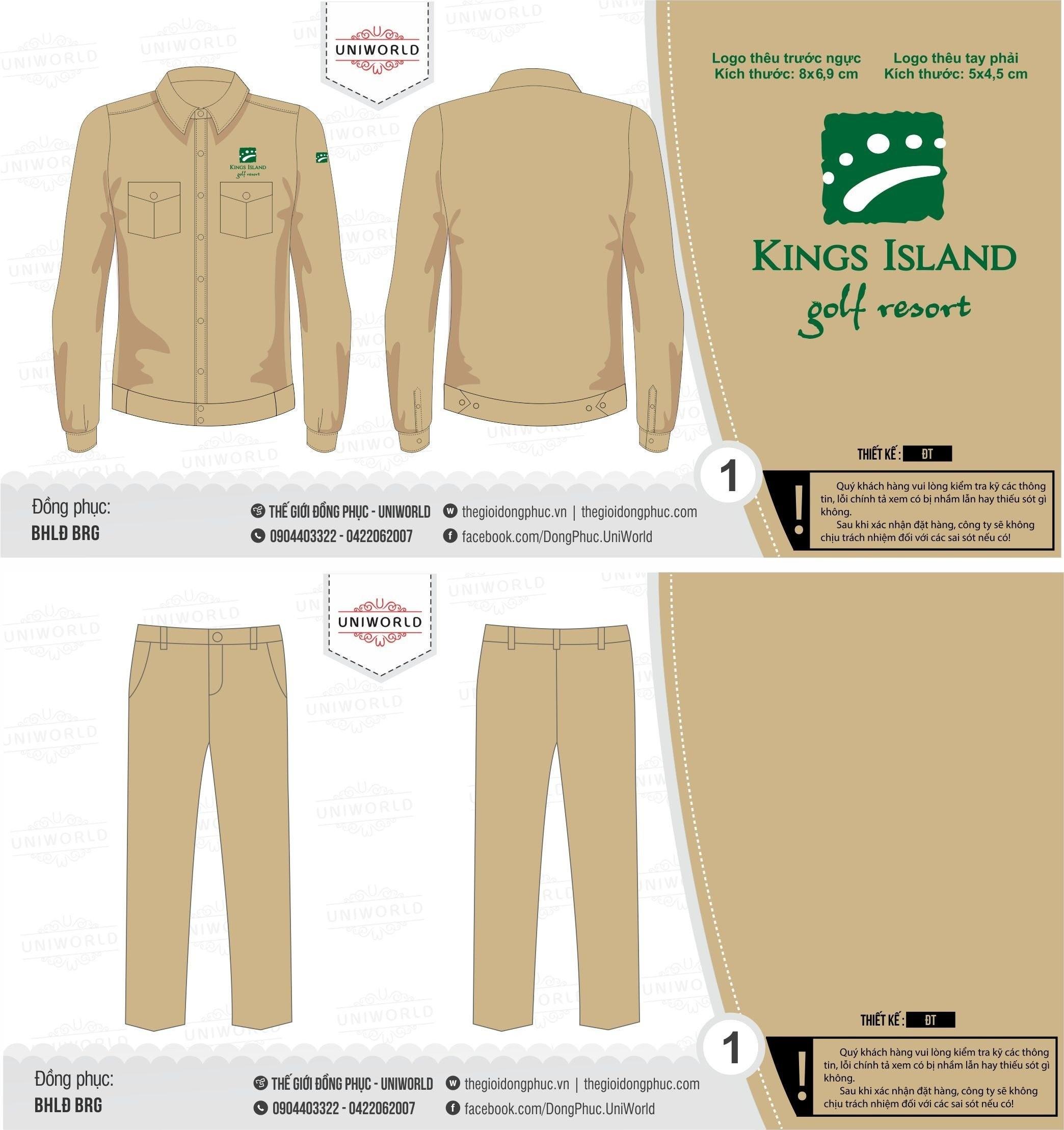 Đồng phục bảo hộ BRG Kings Island Golf Resort