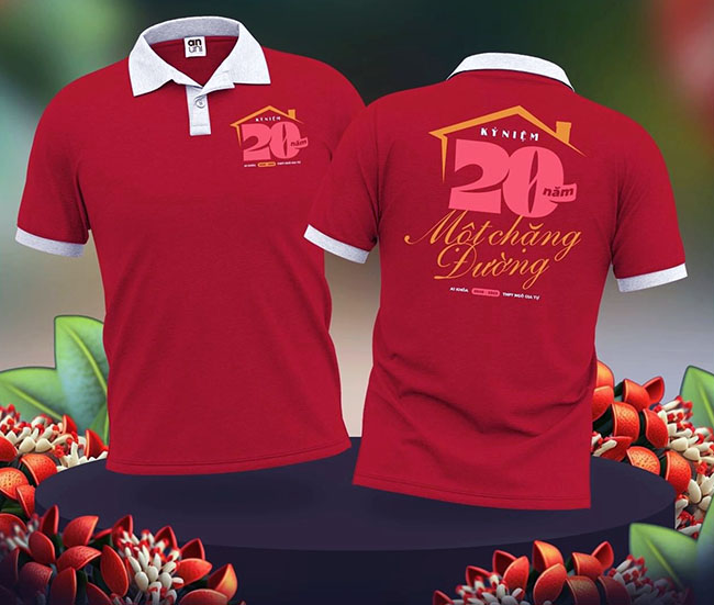 áo họp lớp màu đỏ đô