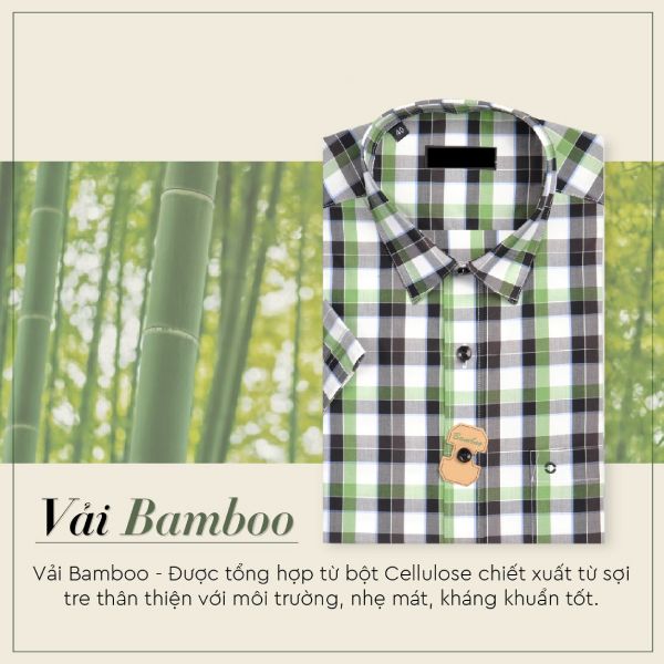 Áo sơ mi đồng phục vải bamboo