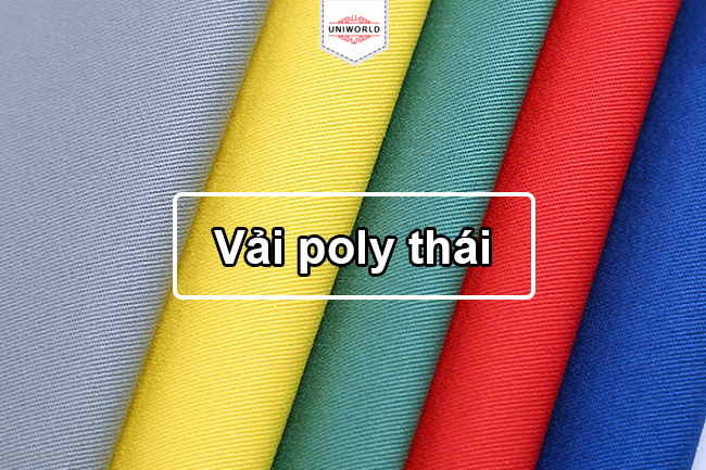 Vải Poly Thái may đồng phục