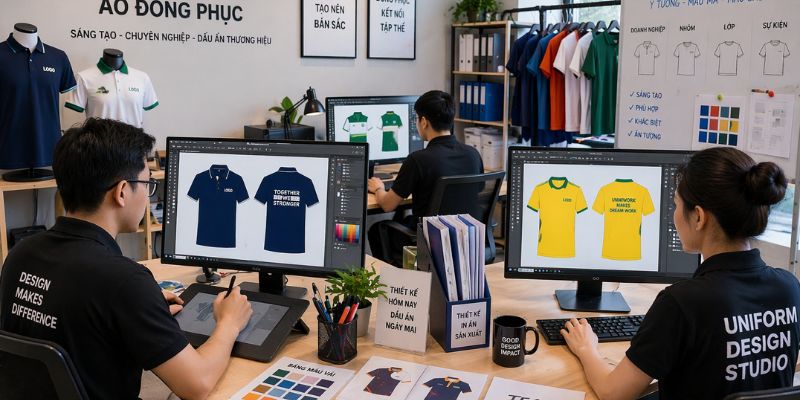 Những thiết kế đồng phục tại UniWorld luôn sáng tạo, bắt kịp xu hướng